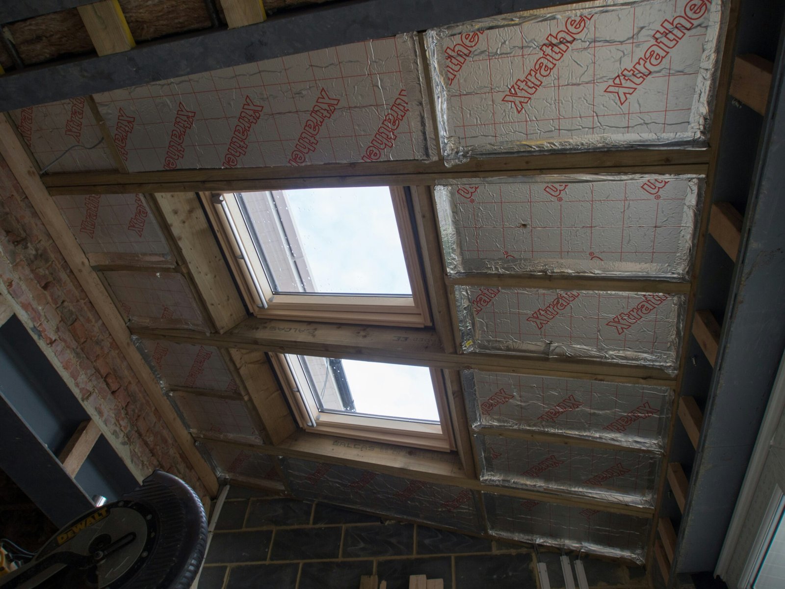 Timber framing during a residential loft conversion
